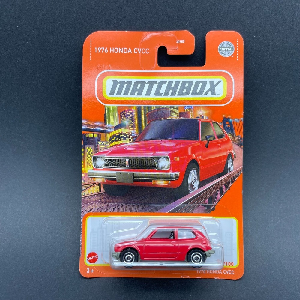 Matchbox 1976‎ '76 Honda CVCC Red 2-Door Car Vehicle Diecast 1/64 Scale #21/100